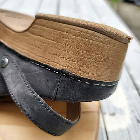 Dansko berry black burnished Leather  suede shoes Size 41 - Picture 8 of 9